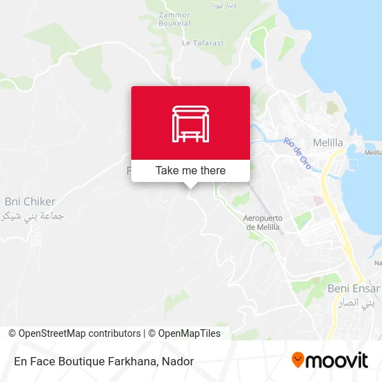 En Face Boutique Farkhana map