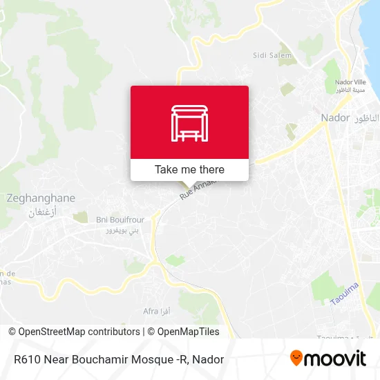 R610 Near Bouchamir Mosque -R map