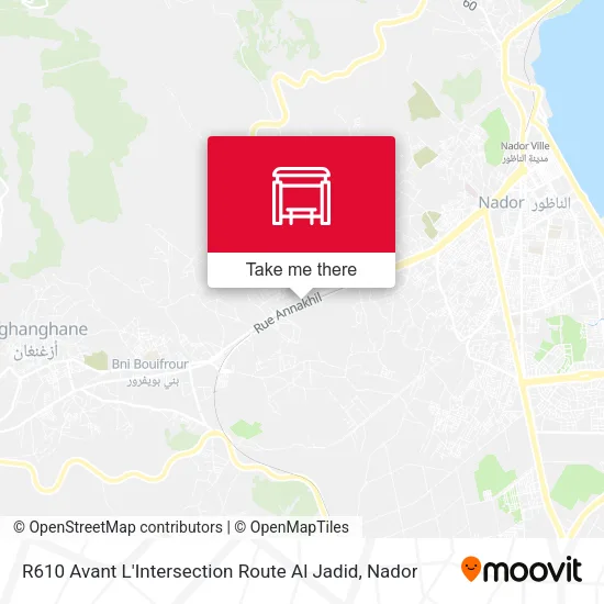 R610 Avant L'Intersection Route Al Jadid map
