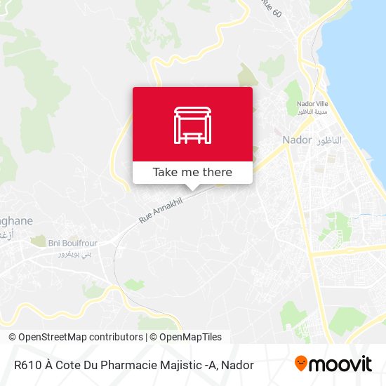 R610 À Cote Du Pharmacie Majistic -A map