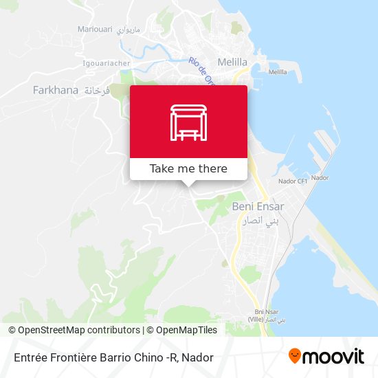 Entrée Frontière Barrio Chino -R map
