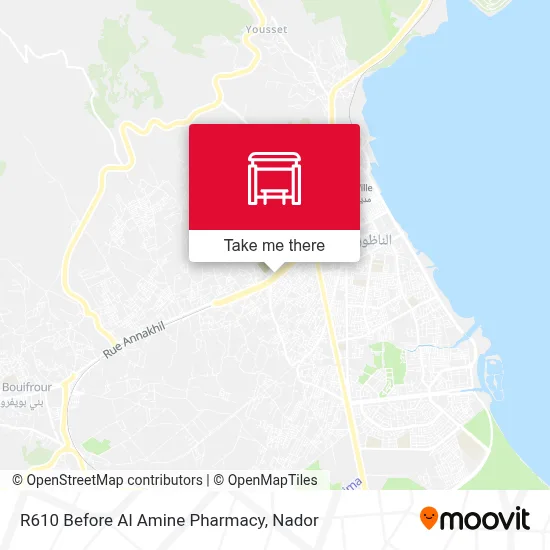 R610 Before Al Amine Pharmacy map