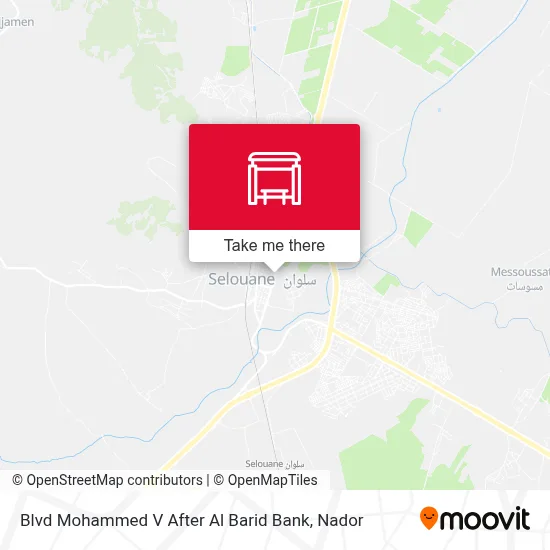 Blvd Mohammed V After Al Barid Bank map