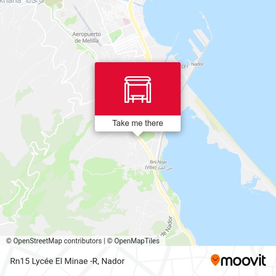 Rn15 Lycée El Minae -R map