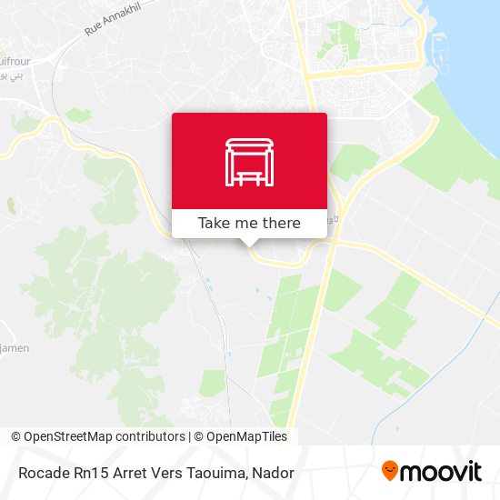 Rocade Rn15 Arret Vers Taouima map