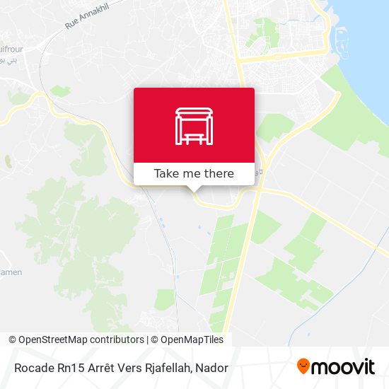 Rocade Rn15 Arrêt Vers Rjafellah map