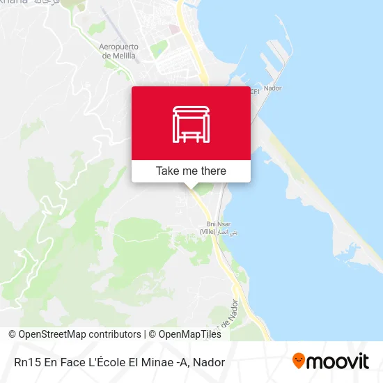 Rn15 En Face L'École El Minae -A map