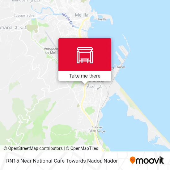 Rn15 Prés Café National Vers Nador map