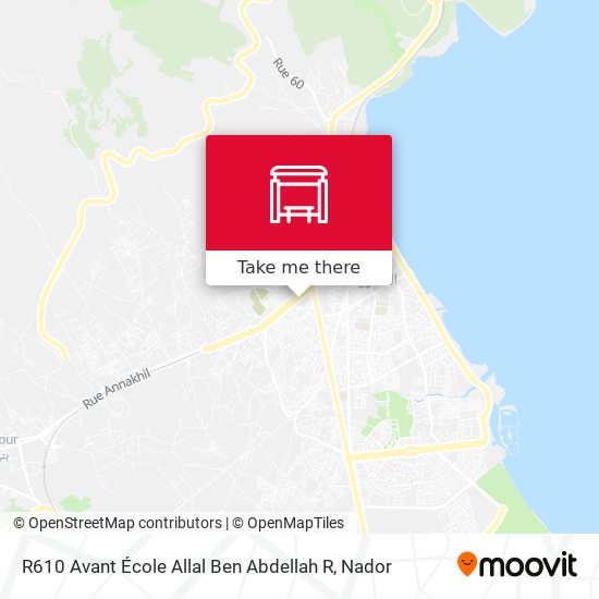 R610 Avant École Allal Ben Abdellah R map