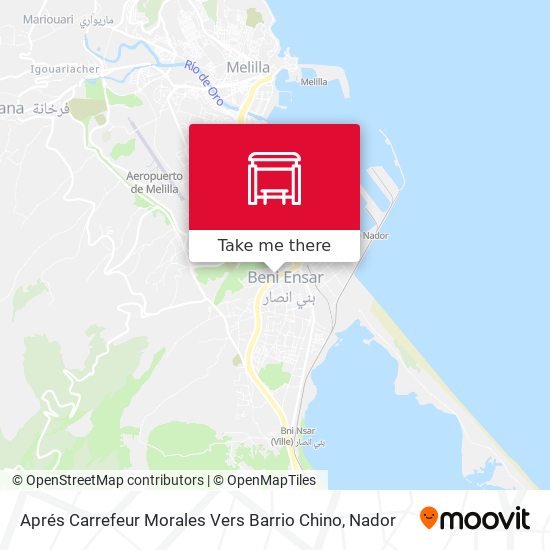 Aprés Carrefeur Morales Vers Barrio Chino map