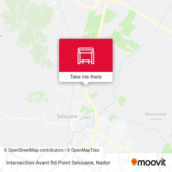 Intersection Avant Rd Point Selouane map