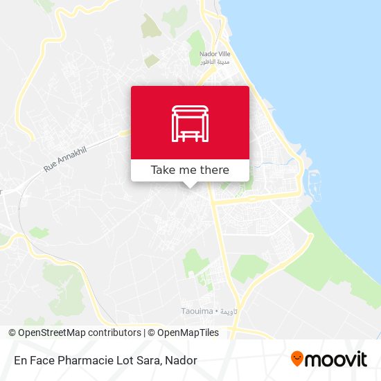 En Face Pharmacie Lot Sara map