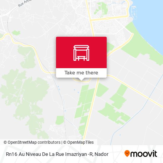 Rn16 Au Niveau De La Rue Imazriyan -R map