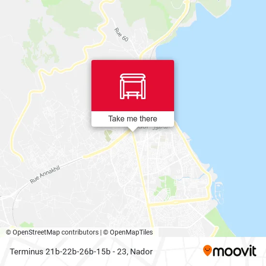Terminus  21b-22b-26b-15b - 23 map