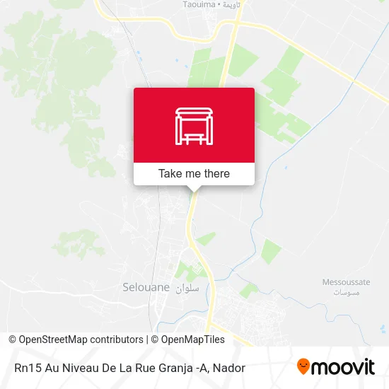 Rn15 Au Niveau De La Rue Granja -A map