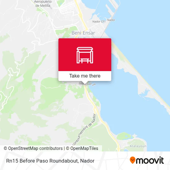 Rn15 Before Paso Roundabout map