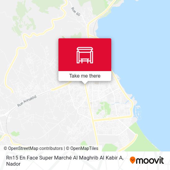 Rn15 En Face Super Marché Al Maghrib Al Kabir A map