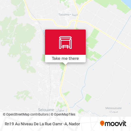 Rn19 Au Niveau De La Rue Oamr -A map