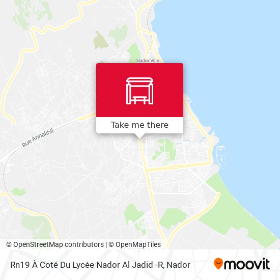Rn19 À Coté Du Lycée Nador Al Jadid -R map
