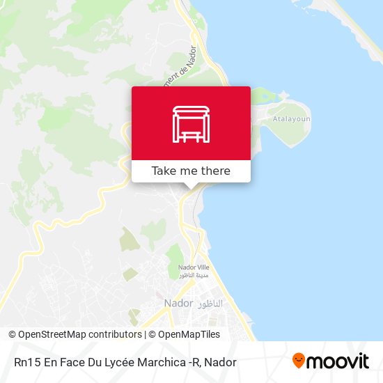 Rn15 En Face Du Lycée Marchica -R map