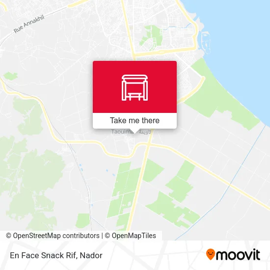 En Face Snack Rif map