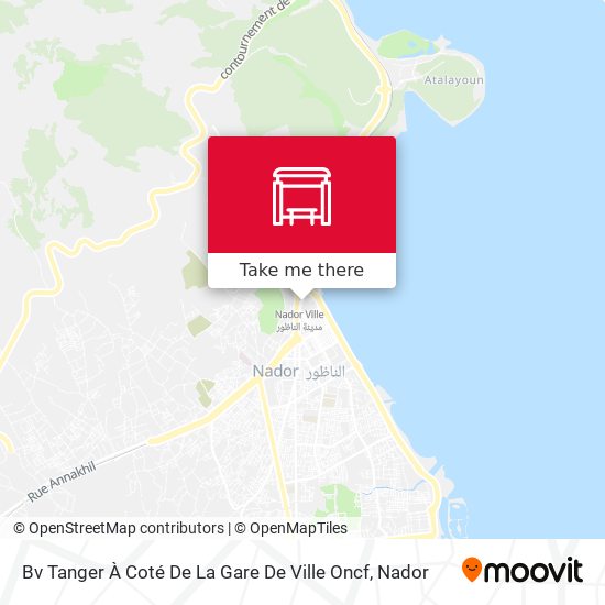 Bv Tanger À Coté De La Gare De Ville  Oncf map