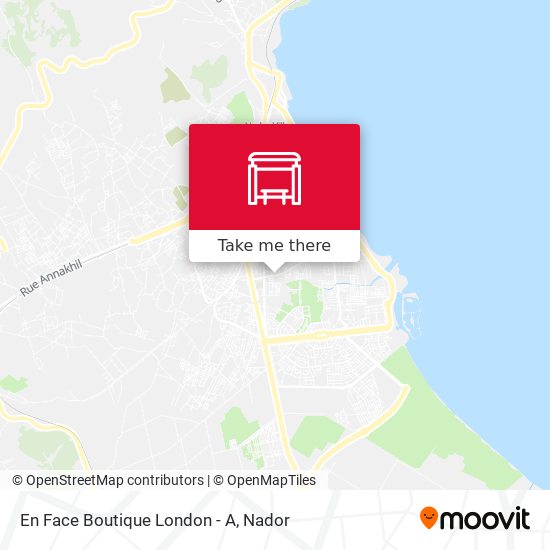 En Face Boutique London - A map