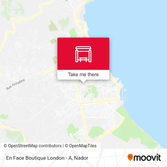 En Face Boutique London - A map