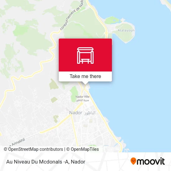 Au Niveau Du  Mcdonals -A map