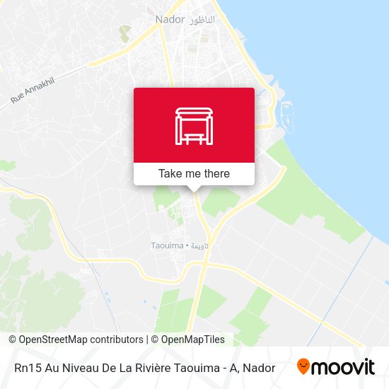 Rn15 Au Niveau De La Rivière Taouima - A map