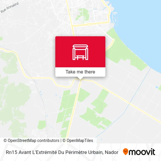 Rn15 Avant L'Extrémité  Du Périmètre Urbain map