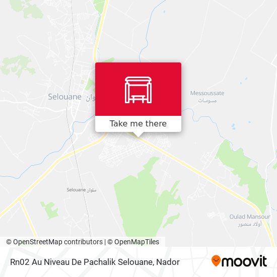Rn02 Au Niveau De Pachalik Selouane map