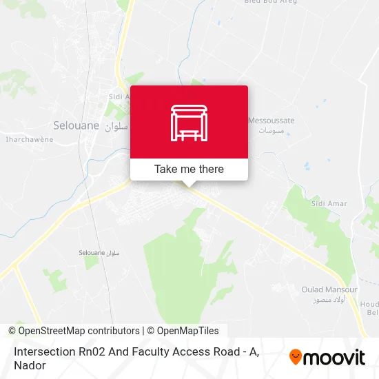 Intersection Rn02 And Faculty Access Road - A map