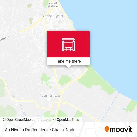 Au Niveau Du Résidence Ghaza map