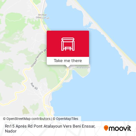 Rn15 Aprés Rd Pont Atalayoun Vers Beni Enssar map