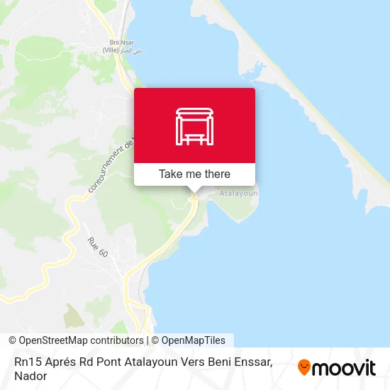 Rn15 Aprés Rd Pont Atalayoun Vers Beni Enssar map
