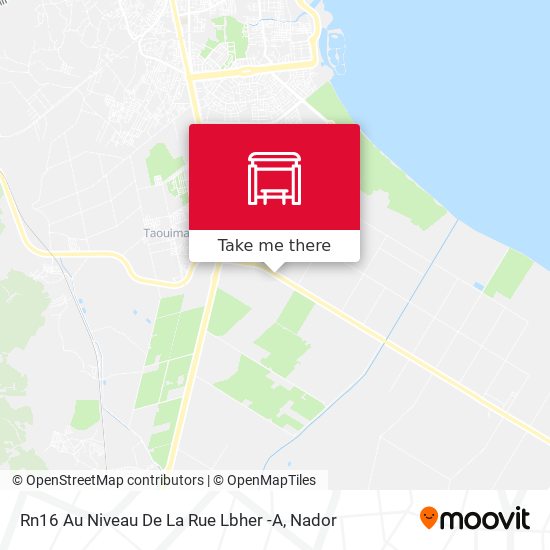 Rn16 Au Niveau De La Rue Lbher -A map