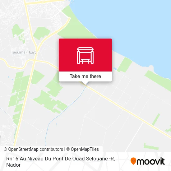 Rn16 Au Niveau Du Pont De Ouad Selouane -R map