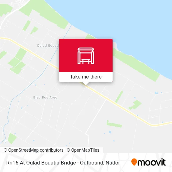 Rn16 At Oulad Bouatia Bridge - Outbound map