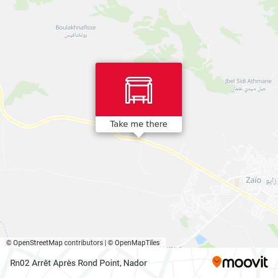 Rn02 Arrêt Après Rond Point map