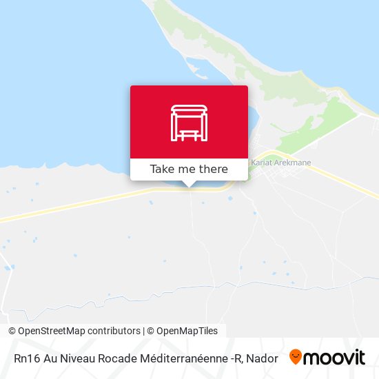 Rn16 Au Niveau Rocade Méditerranéenne -R map