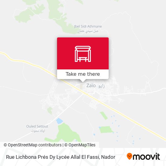 Rue Lichbona Prés Dy Lycée Allal El Fassi map