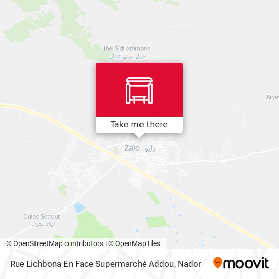 Rue Lichbona En Face Supermarché Addou map