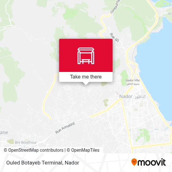 Ouled Botayeb Terminal map