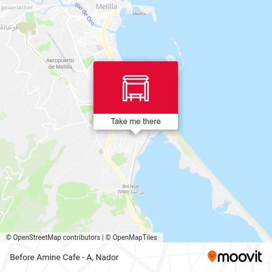 Before Amine Cafe - A map