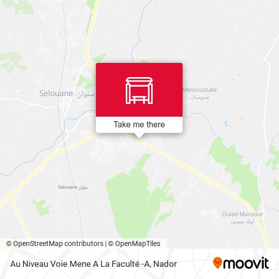 Au Niveau Voie Mene A La Faculté -A map