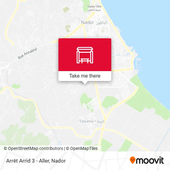 Arrêt Arrid 3 - Aller map