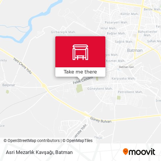 Asri Mezarlık Kavşağı map