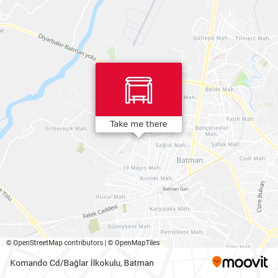 Komando Cd/Bağlar İlkokulu map