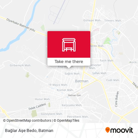 Bağlar Aşe Bedo map